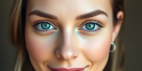 A woman with a refreshed look after Oberlidstraffung Zürich, showcasing eye-opening results with natural appeal for screen readers.
