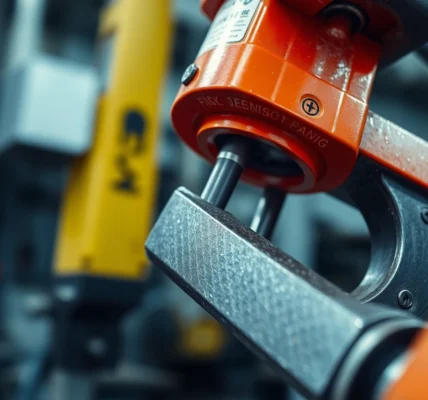 Pneumatische spanner in industrieller Umgebung zeigen effektives Verschrauben und Halten von Werkstücken für präzise Fertigung.
