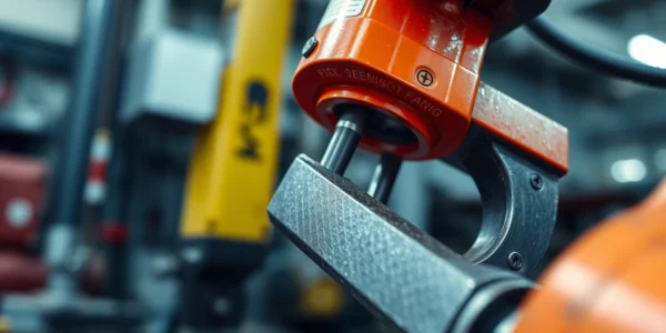Pneumatische spanner in industrieller Umgebung zeigen effektives Verschrauben und Halten von Werkstücken für präzise Fertigung.