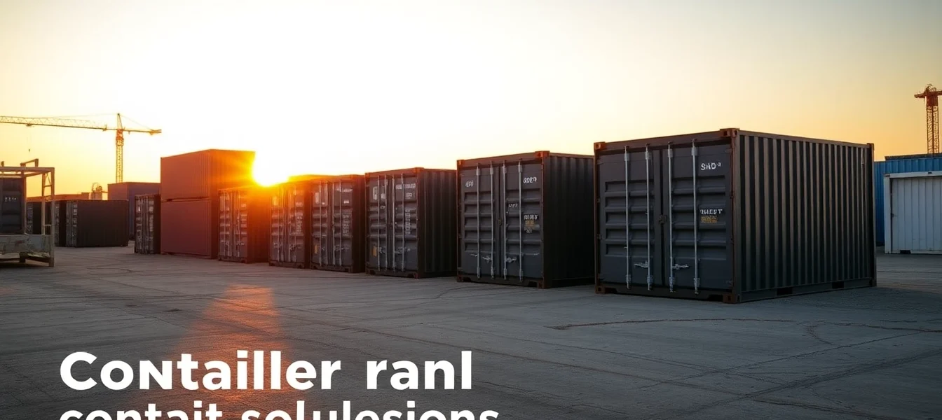 Secure container rental solutions with modern storage containers on-site for versatile usage in the UK.