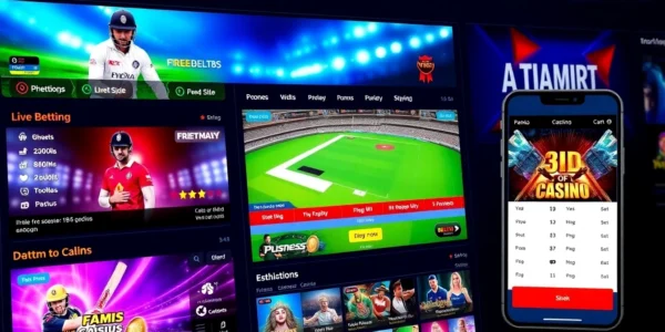 Engaging image of fairplay online sportsbook with live cricket betting and casino games in action.