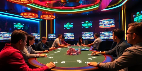 Pokerbros Paradise Union online poker scene with engaged players and vibrant interface for user engagement