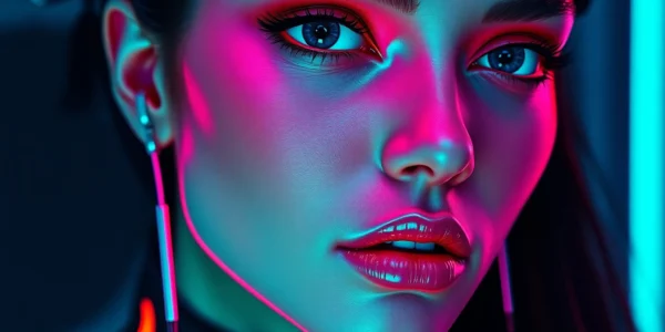 Vivid depiction of a sensual, artistic scene generated by a skilled nsfw ai generator, highlighting detailed features and warm lighting for accessible clarity.
