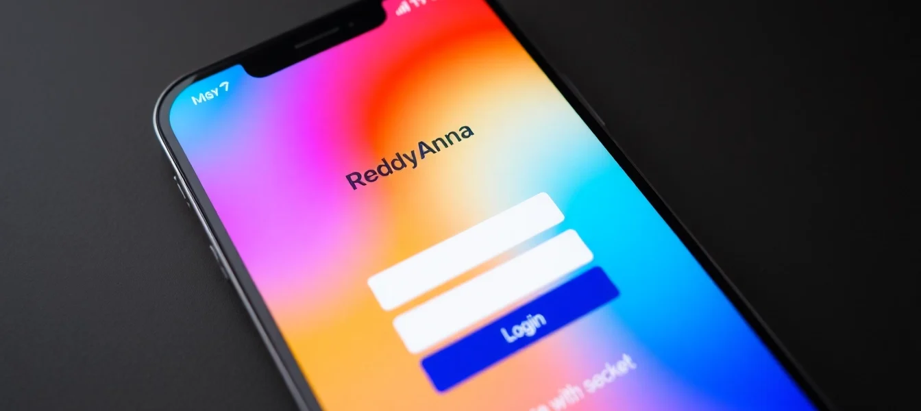 Reddy Anna Login page shown on a smartphone with a secure, user-friendly interface highlighting quick access to betting features.