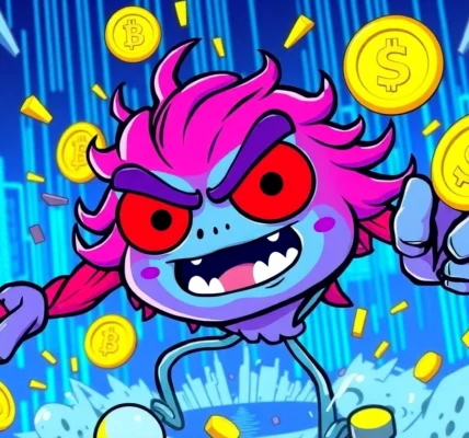 Detailed image illustrating APORK Tokenomics with meme coin and GambleFi gaming visuals for