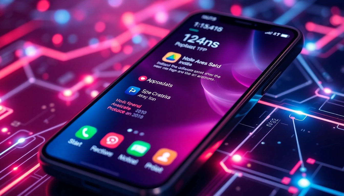 Clean visual of a smartphone showcasing Best Apps Updates with vibrant icons and modern interface