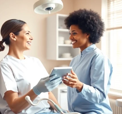 Ventura Bright Dental team providing friendly dental care in a modern, welcoming clinic setting