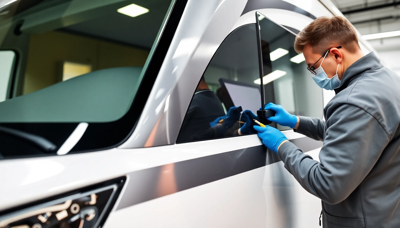 Professional applying Wohnmobil Politursiegelung to enhance shine and protection on a camper