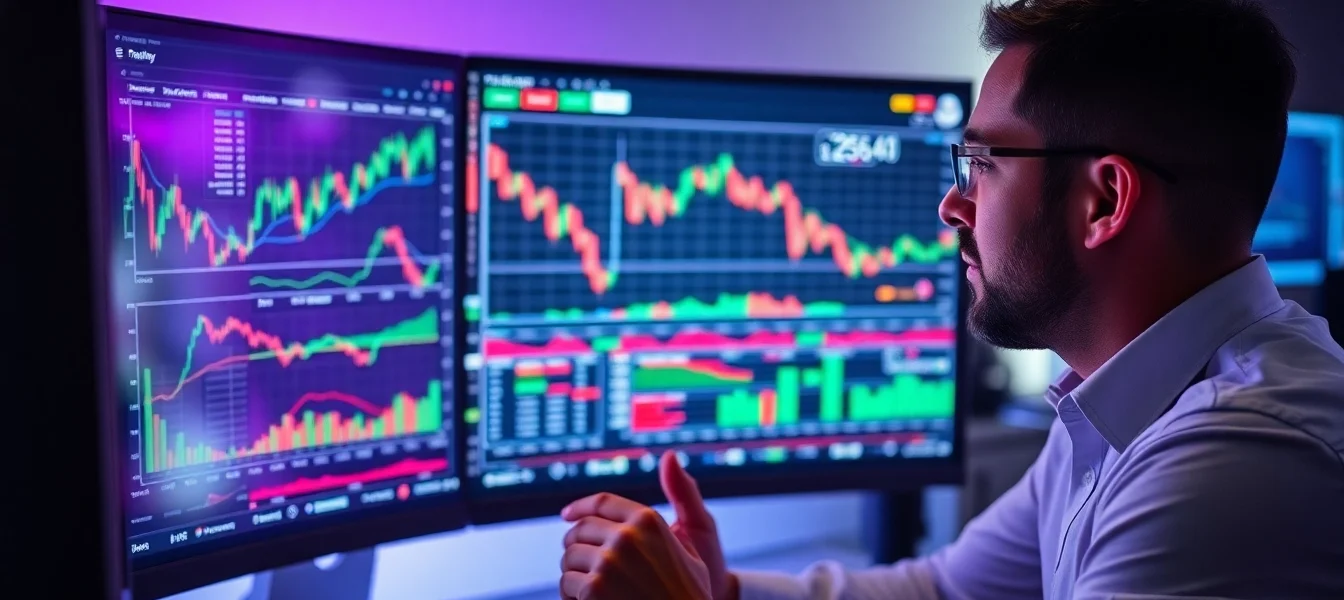 Trading view platform showcasing live market charts and analysis tools for traders and investors